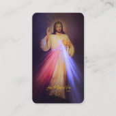 Carte D'accompagnement Divine Mercy Gold avec Prière Chaplet (Devant)