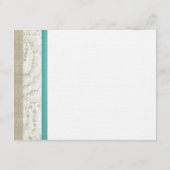 Carte D'accompagnement Dollar de poisson étoilé et de sable Océan Turquoi (Dos)