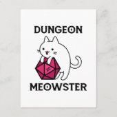 Carte D'accompagnement Donjon Meowster Chat Drôle (Dos)