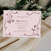 Doodles lunaires | Détails de l'invité Mariage