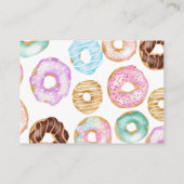 Carte D'accompagnement Douce aquarelle mignonne beignets bébé tombole de  (Dos)