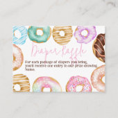 Carte D'accompagnement Douce aquarelle mignonne beignets bébé tombole de  (Devant)