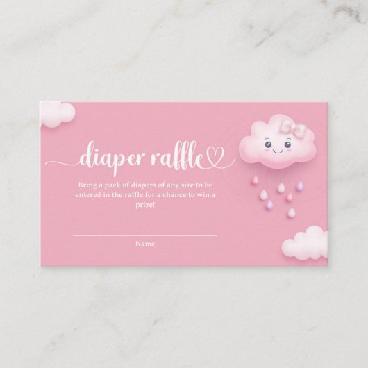 Carte D'accompagnement Douce bande dessinée nuage rose ciel nuage 9 tombo (Devant)