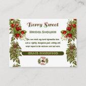 Carte D'accompagnement Douce Fête de Mariage avec Jolies Baies d'Automne (Devant)