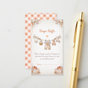 Carte D'accompagnement Douce petite citrouille Fête prénatale de bébé d'a
