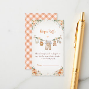 Carte D'accompagnement Douce petite citrouille Fête prénatale de bébé d'a