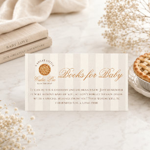 Carte D'accompagnement Douce petite tarte livres d'automne pour la baby s