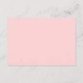 Carte D'accompagnement Douce Pétunia Rose Romantique (Dos)