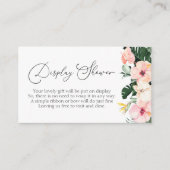 Carte D'accompagnement Douche à écran de Fête des mariées tropicale (Devant)