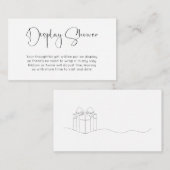 Carte D'accompagnement Douche à écran de script moderne (Devant / Derrière)