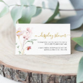 Carte D'accompagnement Douche à écran douce fleur sauvage