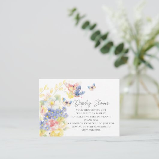 Carte D'accompagnement Douche à écran papillon (Debout devant)