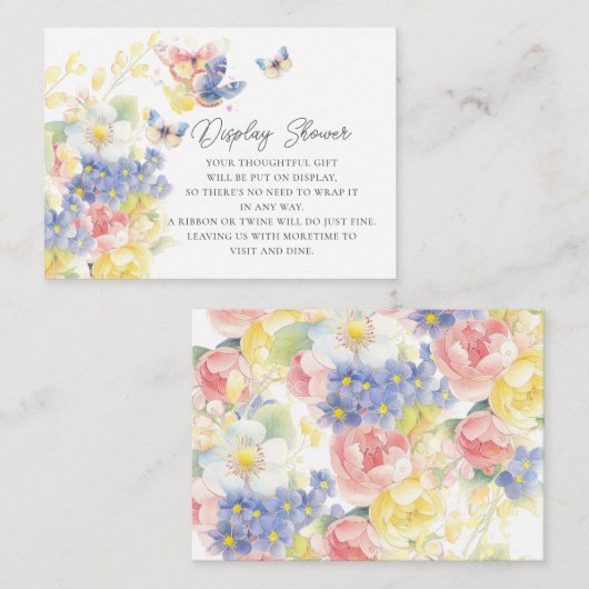 Carte D'accompagnement Douche à écran papillon (Devant / Derrière)