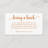 Carte D'accompagnement Douche automnale simple | Burnt Orange Apportez un (Devant)