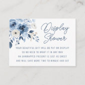 Carte D'accompagnement Douche d'affichage à marée bleu Dusty (Devant)