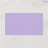 Carte D'accompagnement Douche d'affichage à script simple violet (Dos)