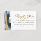 Carte D'accompagnement Douche d'affichage Abstraite Fête des mariées Gold (Devant)