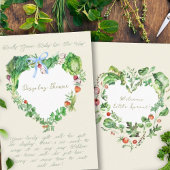 Carte D'accompagnement Douche d'affichage de Baby shower cultivée localem