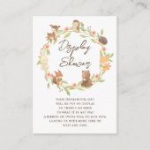 Carte D'accompagnement Douche d'affichage en forêt enchantée (Devant)