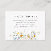 Carte D'accompagnement Douche d'affichage Fleur sauvage délicate (Devant)