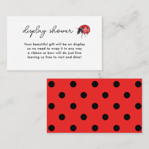 Carte D'accompagnement Douche d'affichage Little Ladybug