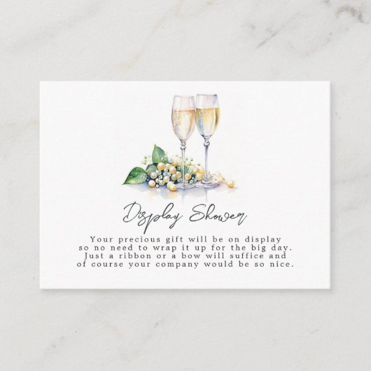 Carte D'accompagnement Douche d'affichage perles et poursuites (Devant)