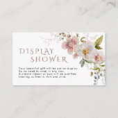 Carte D'accompagnement Douche de fleurs sauvages rustiques (Devant)