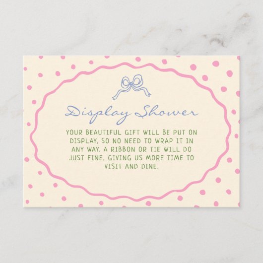 Carte D'accompagnement Douche de présentation colorée dessinée à la main (Devant)