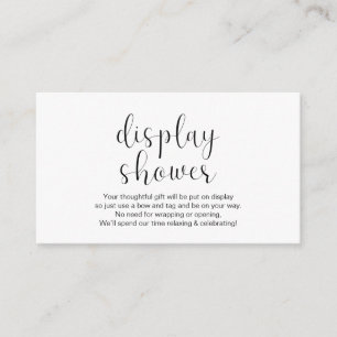 Carte D'accompagnement Douche mariage, Mini, Noir,