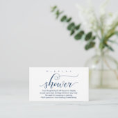 Carte D'accompagnement Douche mariage, Romantique moderne (Debout devant)