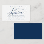 Carte D'accompagnement Douche mariage, Romantique moderne (Devant / Derrière)