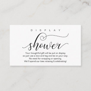 Carte D'accompagnement Douche mariage, Romantique moderne