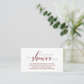 Carte D'accompagnement Douche mariage, Romantique moderne (Debout devant)