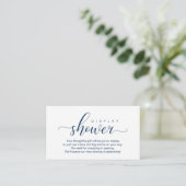 Carte D'accompagnement Douche mariage, Romantique moderne (Debout devant)