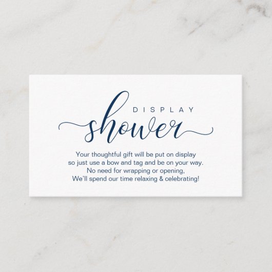 Carte D'accompagnement Douche mariage, Romantique moderne (Devant)