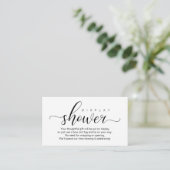 Carte D'accompagnement Douche mariage, Romantique moderne (Debout devant)