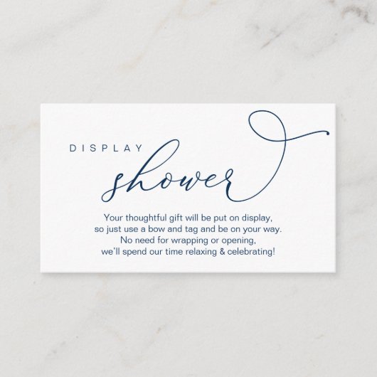 Carte D'accompagnement Douche mariage, Romantique moderne (Devant)