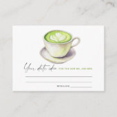 Carte D'accompagnement Douche nuptiale Matcha Date idées de nuit Date pot (Devant)