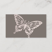Carte D'accompagnement Douche papillon chic | Blush Taupe Conseils pour m (Dos)