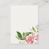 Carte D'accompagnement Doux Blush Floral Peony Devine Combien De Baisers  (Dos)