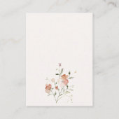 Carte D'accompagnement Doux Blush Meadow Floral Wishing well Mariage (Dos)