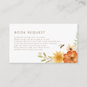 Carte D'accompagnement Doux Comme Peut Être | Floral Spring Book Request (Devant)