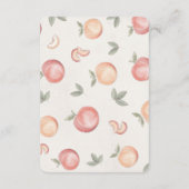 Carte D'accompagnement doux comme une couche de pêche insertion d'invitat (Dos)