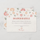 Carte D'accompagnement doux comme une couche de pêche insertion d'invitat (Devant / Derrière)