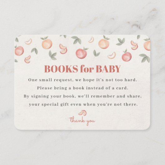 Carte D'accompagnement doux comme une couche de pêche insertion d'invitat (Devant)