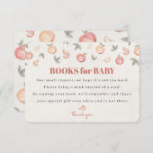 Carte D'accompagnement doux comme une couche de pêche insertion d'invitat (Devant / Derrière)