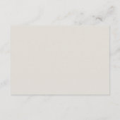Carte D'accompagnement Dove Grey | Code QR Mariage minimal chic (Dos)