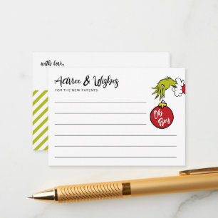 Carte D'accompagnement Dr Seuss Oh Garçon Grinch conseil bébé