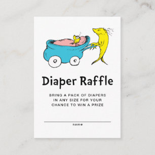 Carte D'accompagnement Dr Seuss Un Poisson - Petit Bébé Déchets Raffle