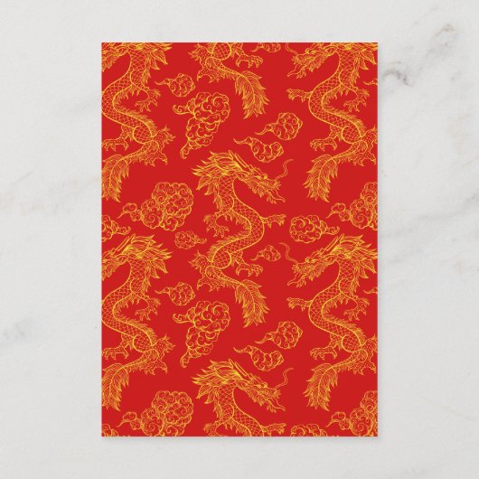 Carte D'accompagnement Dragon et Phoenix | Phoenix Backdrop Information d (Dos)